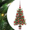 vidaXL J&otilde;ulupuu koos 150 LED-iga koos alusega Roheline 65 cm PE