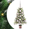 vidaXL J&otilde;ulupuu koos 150 LED-iga koos alusega Roheline 65 cm PE