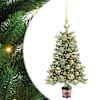 vidaXL J&otilde;ulupuu koos 150 LED-iga koos alusega Roheline 65 cm PE