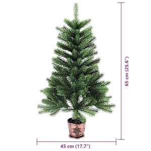 Vánoční stromeček s 150 LED diodami s stojanem Zelená 65 cm PE - obrázek 3