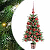 vidaXL J&otilde;ulupuu koos 150 LED-iga koos alusega Roheline 90 cm PE