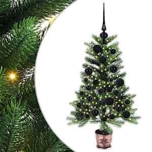 Vánoční stromeček s 150 LED diodami s stojanem Zelená 90 cm PE - obrázek 2