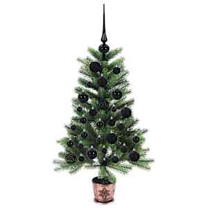Vánoční stromeček s 150 LED diodami s stojanem Zelená 90 cm PE - obrázek 4