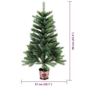 Vánoční stromeček s 150 LED diodami s stojanem Zelená 90 cm PE - obrázek 14