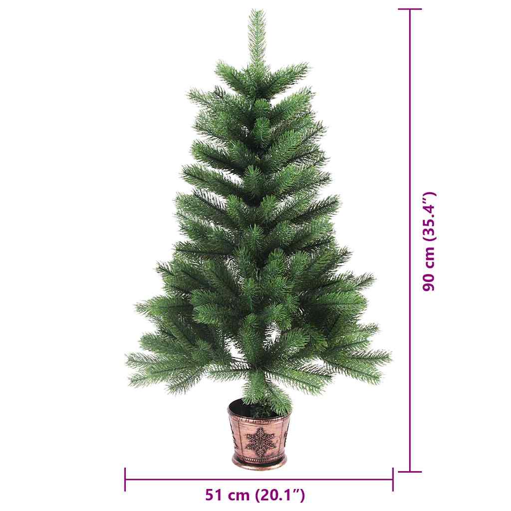 Vánoční stromeček s 150 LED diodami s stojanem Zelená 90 cm PE - obrázek 14