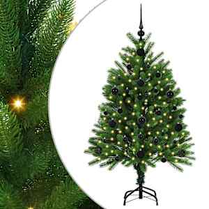 Vánoční stromeček s 150 LED diodami s stojanem Zelená 120 cm PE - obrázek 2