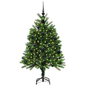 Vánoční stromeček s 150 LED diodami s stojanem Zelená 120 cm PE - obrázek 3