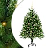 vidaXL J&otilde;ulupuu koos 150 LED-iga koos alusega Roheline 120 cm PE