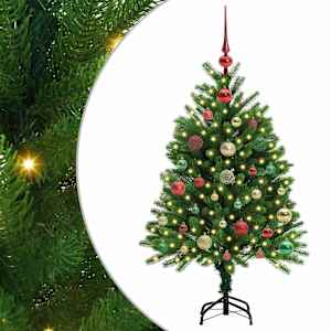 Vánoční stromeček s 150 LED diodami s stojanem Zelená 120 cm PE - obrázek 2