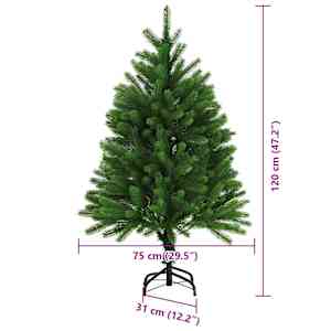 Vánoční stromeček s 150 LED diodami s stojanem Zelená 120 cm PE - obrázek 18