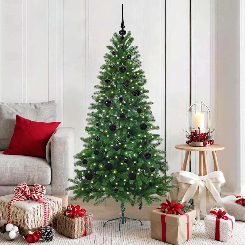 Sapin de Noël avec 150 LED avec support Vert 150 cm PE