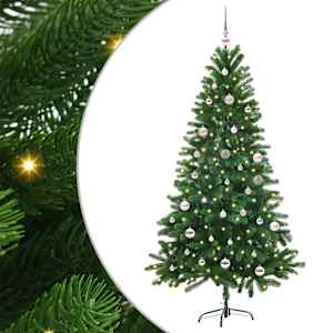 Božično drevo med 150 LED z stojalom Zelena 150 cm PE