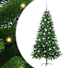 vidaXL J&otilde;ulupuu koos 150 LED-iga koos alusega Roheline 150 cm PE