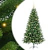 vidaXL J&otilde;ulupuu koos 150 LED-iga koos alusega Roheline 150 cm PE