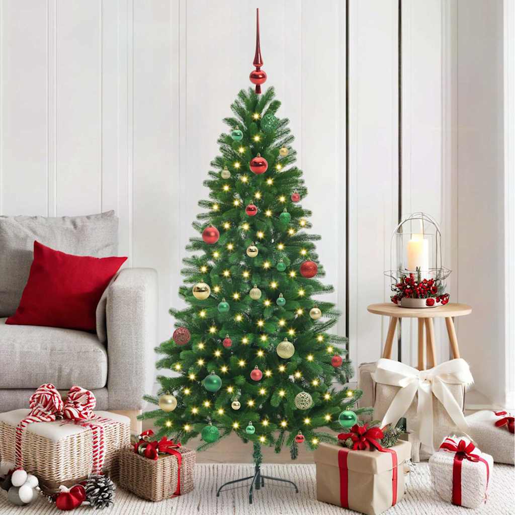 Sapin de Noël avec 150 LED avec support Vert 150 cm PE