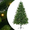vidaXL J&otilde;ulupuu koos 300 LED-iga koos alusega Roheline 180 cm PE