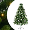 vidaXL J&otilde;ulupuu koos 300 LED-iga koos alusega Roheline 180 cm PE