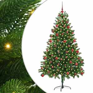Vánoční stromeček s 300 LED diodami s stojanem Zelená 180 cm PE - obrázek 2