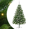 vidaXL J&otilde;ulupuu koos 300 LED-iga koos alusega Roheline 180 cm PE