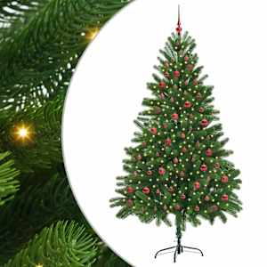 Vánoční stromeček s 300 LED diodami s stojanem Zelená 210 cm PE - obrázek 2