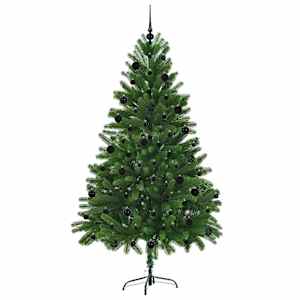 Vánoční stromeček s 300 LED diodami s stojanem Zelená 210 cm PE - obrázek 4