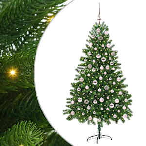 Vánoční stromeček s 300 LED diodami s stojanem Zelená 210 cm PE - obrázek 2
