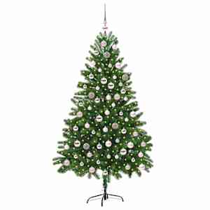 Vánoční stromeček s 300 LED diodami s stojanem Zelená 210 cm PE - obrázek 3