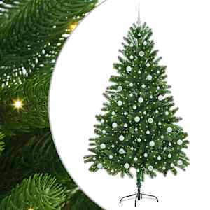 Vánoční stromeček s 300 LED diodami s stojanem Zelená 210 cm PE - obrázek 2