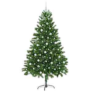Vánoční stromeček s 300 LED diodami s stojanem Zelená 210 cm PE - obrázek 3