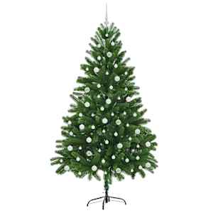 Vánoční stromeček s 300 LED diodami s stojanem Zelená 210 cm PE - obrázek 4