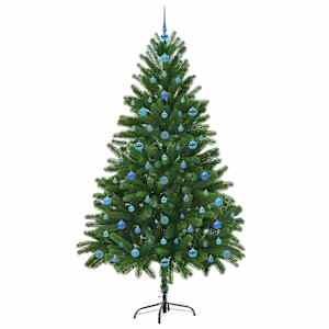 Vánoční stromeček s 300 LED diodami s stojanem Zelená 210 cm PE - obrázek 4