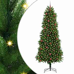 Vánoční stromeček s 300 LED diodami s stojanem Zelená 240 cm PE - obrázek 2