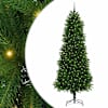 vidaXL J&otilde;ulupuu koos 300 LED-iga koos alusega Roheline 240 cm PE