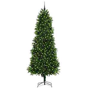 Vánoční stromeček s 300 LED diodami s stojanem Zelená 240 cm PE - obrázek 3