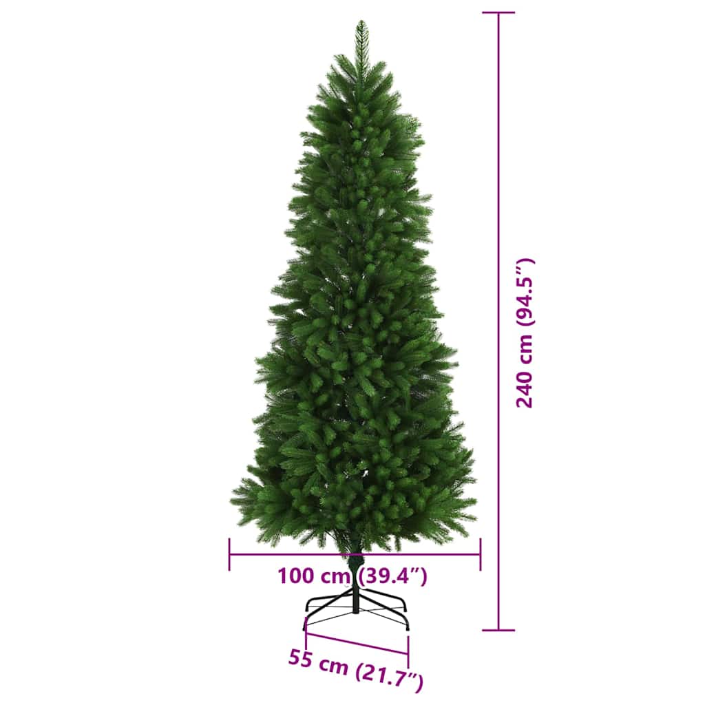 Vánoční stromeček s 300 LED diodami s stojanem Zelená 240 cm PE - obrázek 14