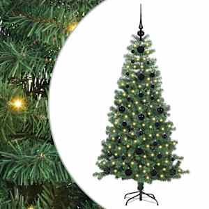 vidaXL J&otilde;ulupuu Roheline 120 cm PVC