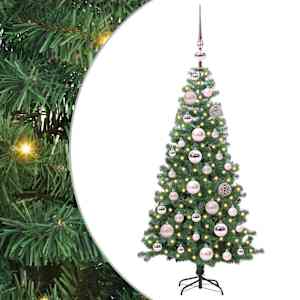 vidaXL J&otilde;ulupuu Roheline 120 cm PVC