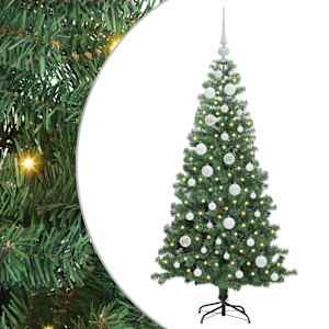 vidaXL J&otilde;ulupuu Roheline 120 cm PVC