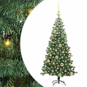 vidaXL J&otilde;ulupuu Roheline 120 cm PVC