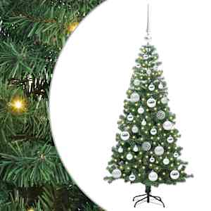 vidaXL J&otilde;ulupuu Roheline 120 cm PVC