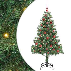 Vánoční stromeček s 150 LED diodami Zelená 150 cm PVC - obrázek 2