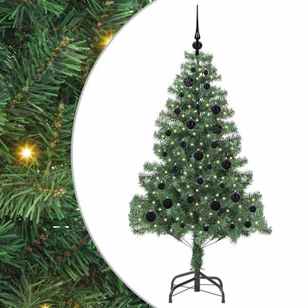 vidaXL J&otilde;ulupuu Roheline 150 cm PVC