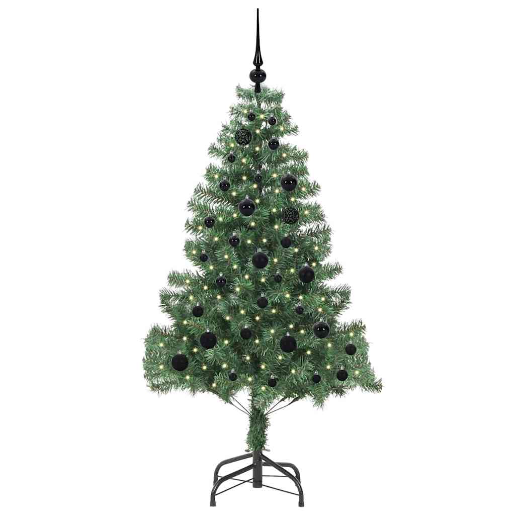 Thumbnail - vidaXL Weihnachtsbaum mit 150 LEDs mit Ständer Grün 150 cm PVC