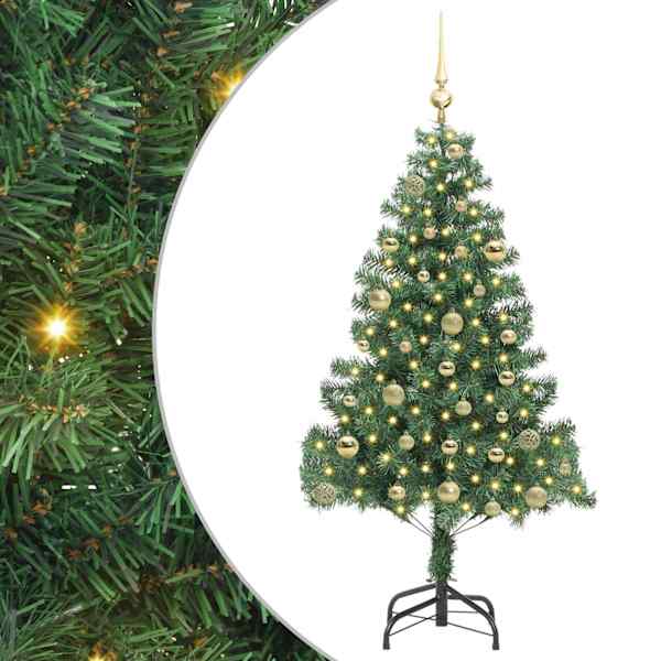 vidaXL J&otilde;ulupuu Roheline 150 cm PVC