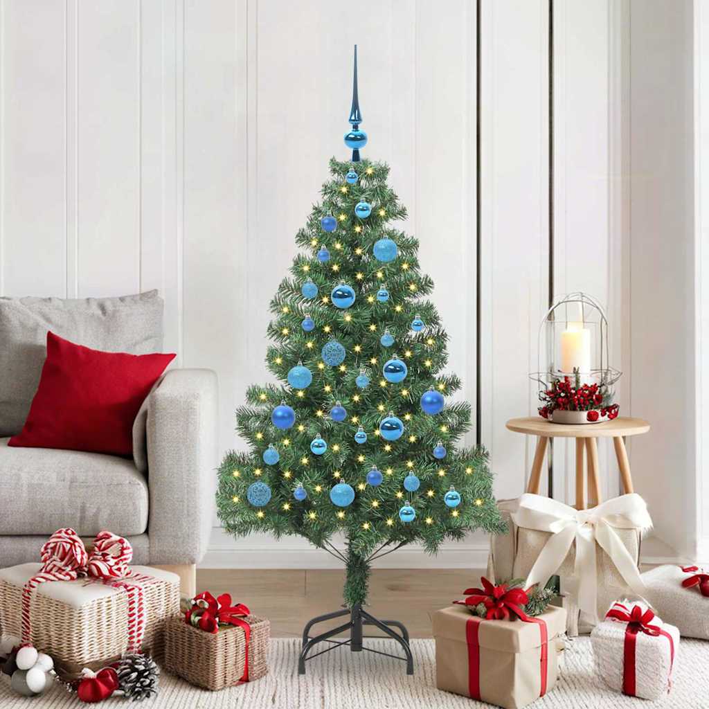 Sapin de Noël avec 150 LED avec support Vert 150 cm PVC