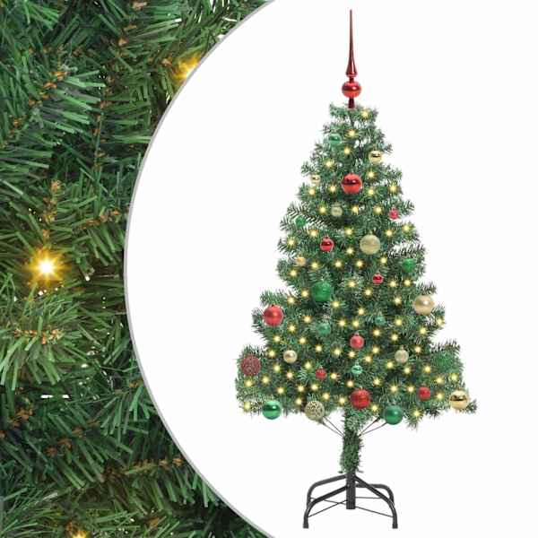 vidaXL J&otilde;ulupuu Roheline 150 cm PVC