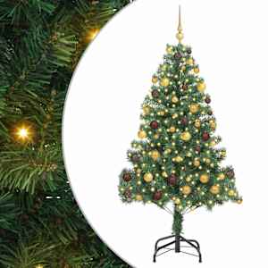 vidaXL J&otilde;ulupuu Roheline 180 cm PVC