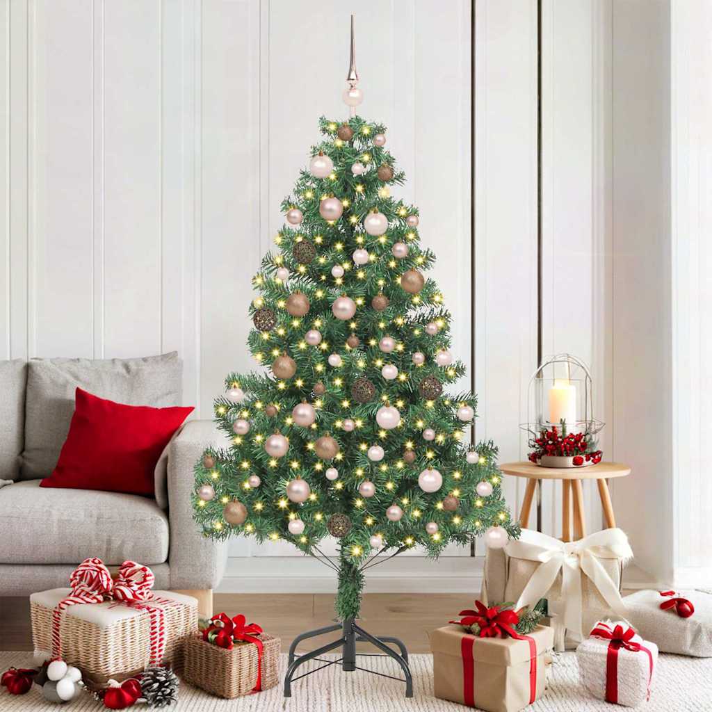 Arbres de Noël Artificiels avec 300 LED Vert 180 cm PVC