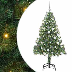 Vánoční stromeček s 300 LED diodami Zelená 180 cm PVC - obrázek 2