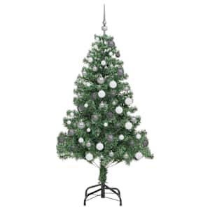 Vánoční stromeček s 300 LED diodami Zelená 180 cm PVC - obrázek 4
